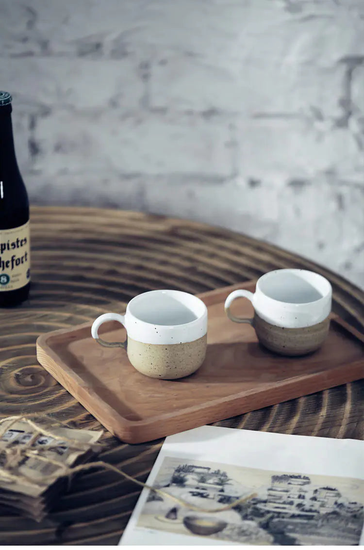 Nordic Style Stoneware Coffee Cup with Matte Finish