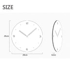 Nordic Style Wooden Wall Clock - Round Design