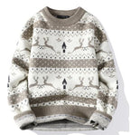 Efterårs - og vinterkvinders julestrikkede sweater - top - StilNord