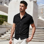 Summer Cotton Knitted Cardigan - Men's Polo Shirt 3391