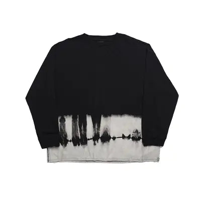 Gradient Split Hem Basic T-Shirt