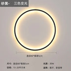 Nordic Minimalist Round Bedside Ring Wall Light