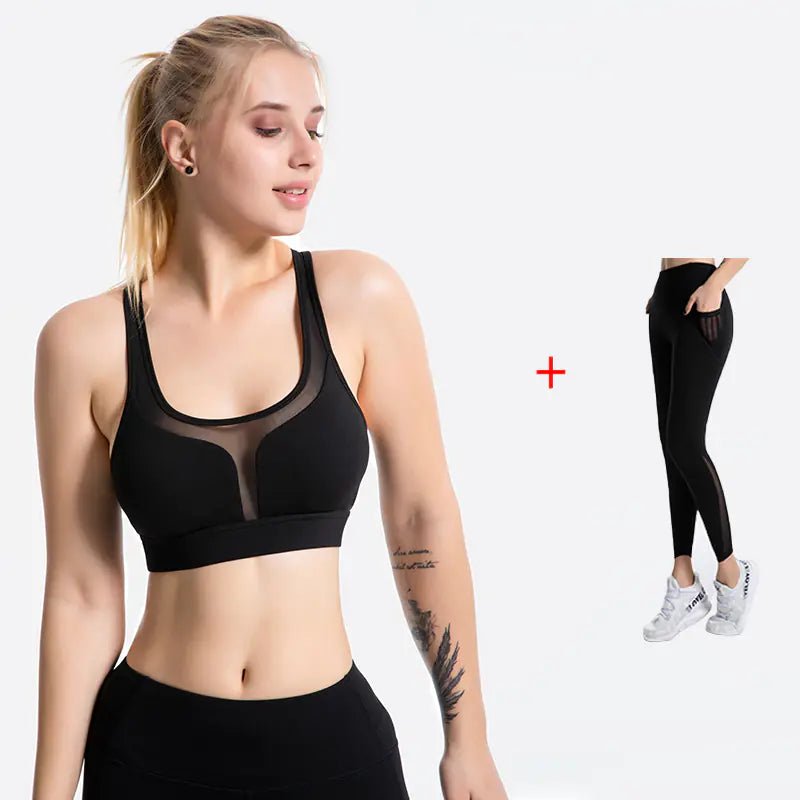Fashionable Mesh Yoga Set for Women (Wholesale) - StilNord