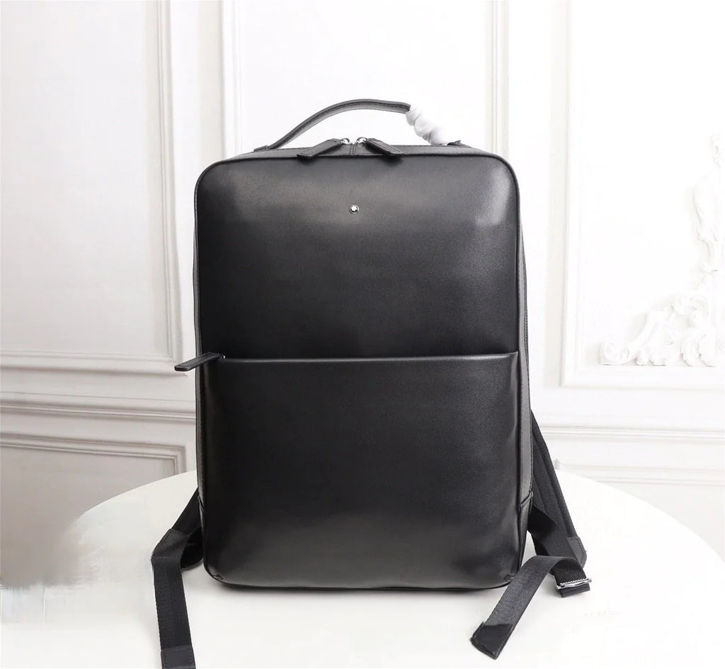 Men's Genuine Leather Waterproof Business Backpack