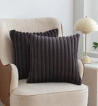 Nordic Faux Rabbit Fur Drawstring Pillowcase