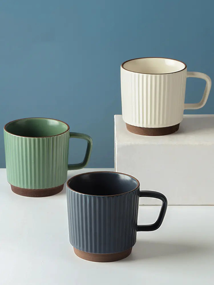 Japanese Retro Ceramic Coffee Mug - Nordic Style