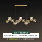 Modern Nordic Crystal Copper Dining Pendant Light