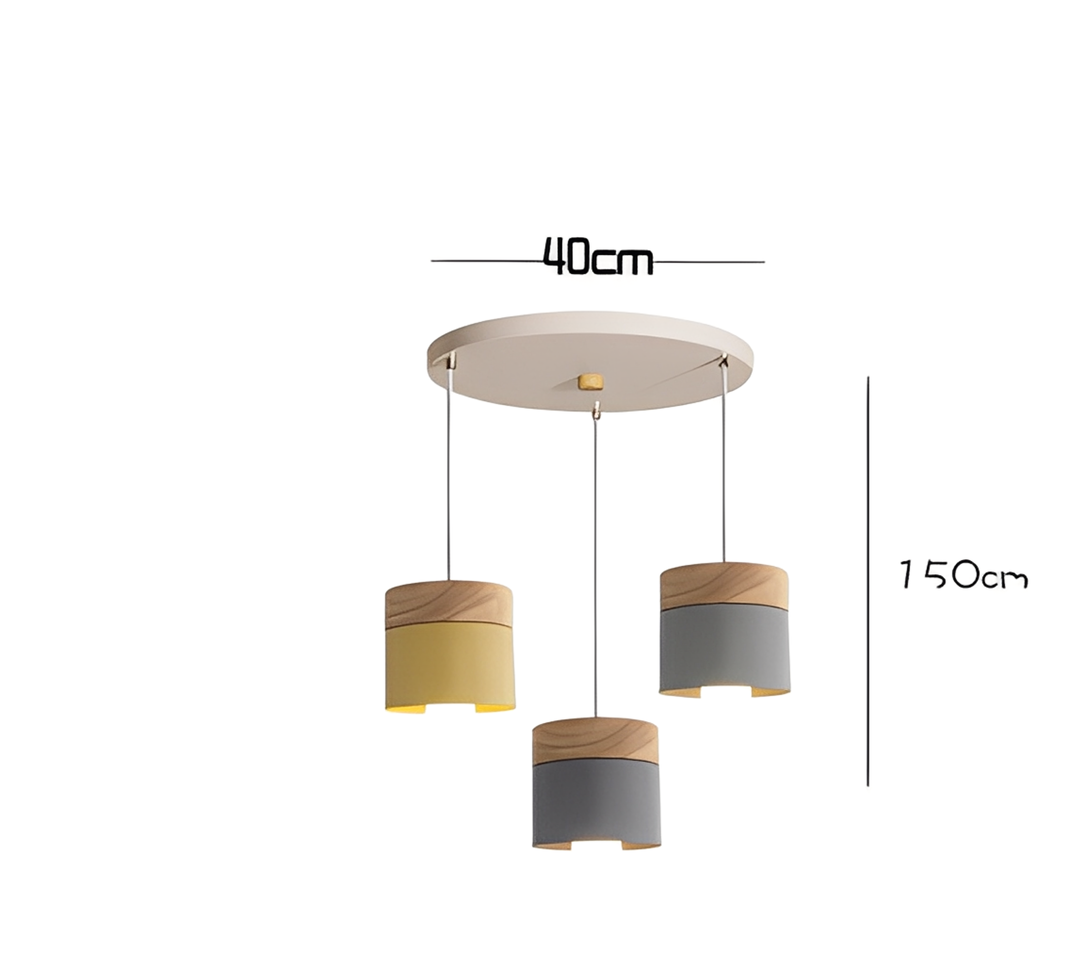 Hængelampe i massivt træ til soveværelse