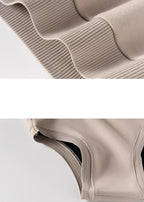 Herre ærmeløs afslappet strikket sweater, pullover vest.