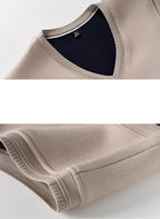 Herre ærmeløs afslappet strikket sweater, pullover vest.