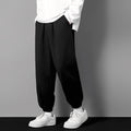 Men's casual loose 3/4 pants in ice silk for spring/summer