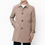 Herres Mellemlang Forretnings Casual Trench Coat