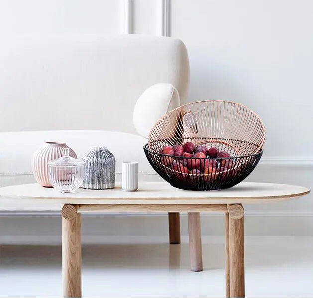 Nordic Style Minimalist Iron Fruit Basket Decor