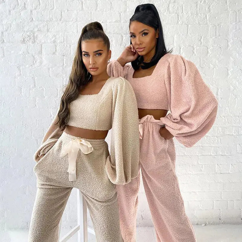 European Style 2020 Fall Winter Women's Outfit Set