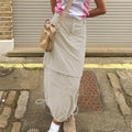 Loose Thin Solid Color Retro American Tooling Apparel