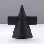 Icosphere-skulptur – kreativ nordisk keramisk dekorationsfigur