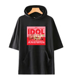 Fashionable Hooded Short Sleeve T-Shirt