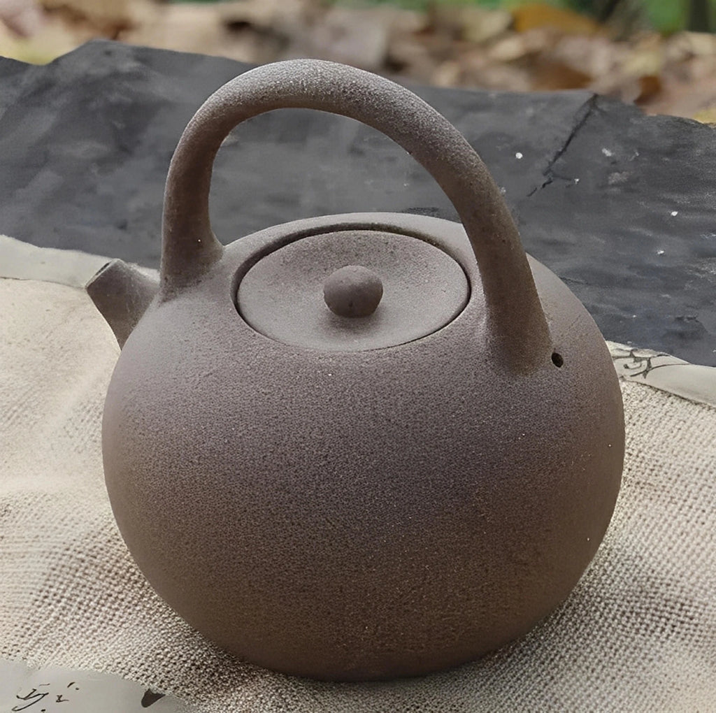 Japansk te-sæt med keramisk tekande