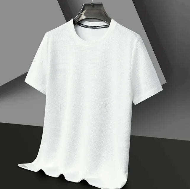 Men's Polyester Round Neck T-shirt