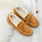 Komfortable flade casual loafers med sløjfe til kvinder.