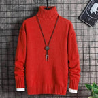 Korean Style Thick Winter Turtleneck Sweater for Men - StilNord