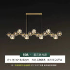 Modern Nordic Crystal Copper Dining Pendant Light