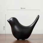 Nordic Minimalist Ceramic Bird Abstract Decor Item