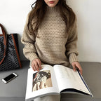 Oversized sweater - koreansk stil strik top