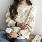 Oversized sweater - koreansk stil strik top