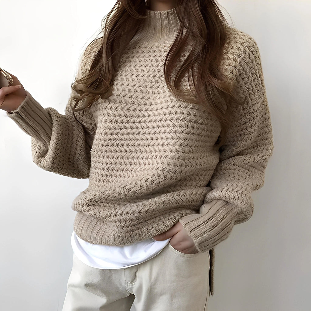 Oversized sweater - koreansk stil strik top