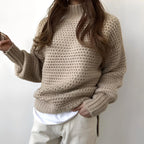 Oversized sweater - koreansk stil strik top
