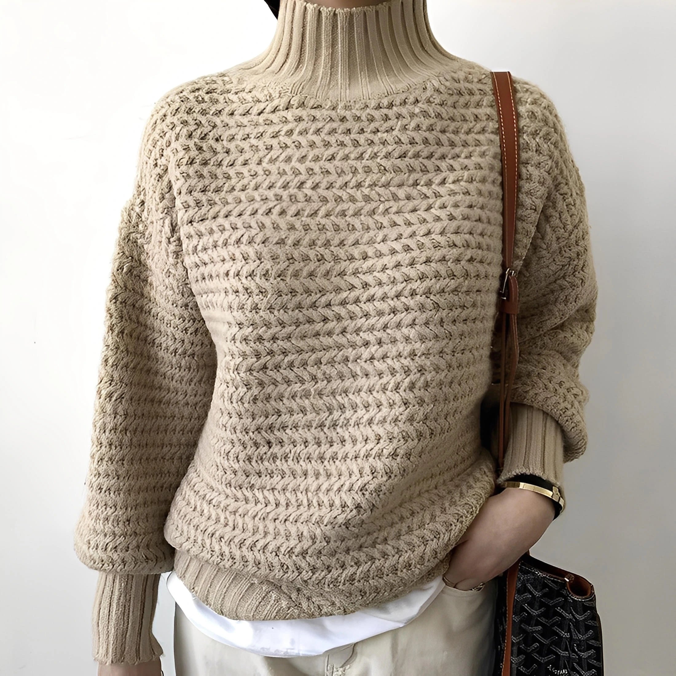Oversized sweater - koreansk stil strik top