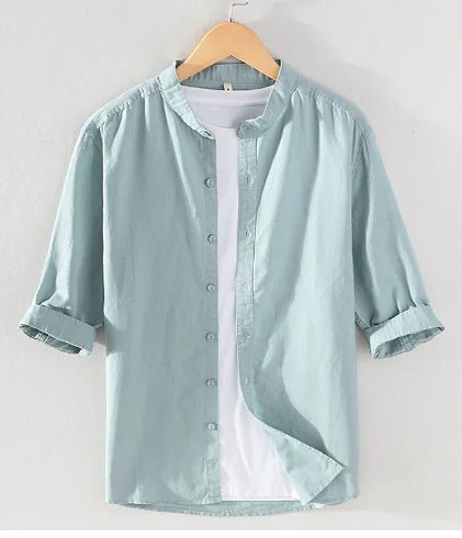 Let og Åndbar Herreskjorte med Knapper til Sommeren - StilNord