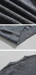 Løstsiddende sweater med drop - skulder og rund hals - StilNord