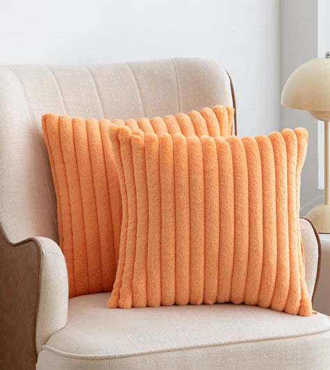 Nordic Faux Rabbit Fur Drawstring Pillowcase