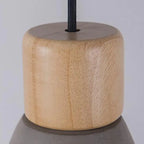 Nordic Creative Modern Colorful Cement Wood Pendant Light