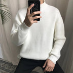Men's Half Turtleneck Knit Sweater - StilNord