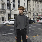 Men's Half Turtleneck Knit Sweater - StilNord