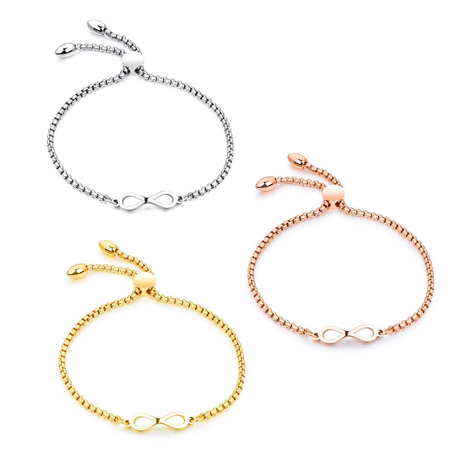 Modearmbånd i rustfrit stål med justerbar længde – til alle - StilNord