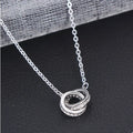 Rose Gold Double Ring Choker Necklace for Women