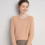 New Women's 100% Pure Wool Sweater - Loose Knit Long Sleeve - StilNord
