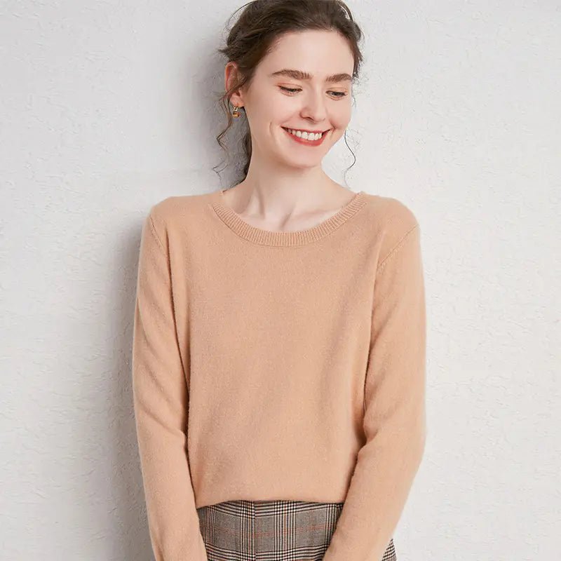 New Women's 100% Pure Wool Sweater - Loose Knit Long Sleeve - StilNord