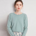 New Women's 100% Pure Wool Sweater - Loose Knit Long Sleeve - StilNord