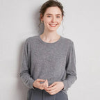 New Women's 100% Pure Wool Sweater - Loose Knit Long Sleeve - StilNord
