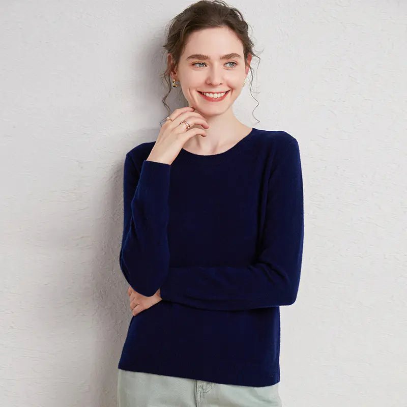 New Women's 100% Pure Wool Sweater - Loose Knit Long Sleeve - StilNord