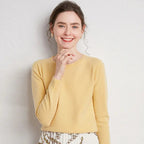 New Women's 100% Pure Wool Sweater - Loose Knit Long Sleeve - StilNord