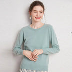 New Women's 100% Pure Wool Sweater - Loose Knit Long Sleeve - StilNord