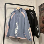 Funktionel jakke i bomuld med hætte