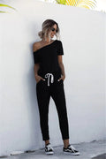 Oioninos Spring/Summer Off - Shoulder Jumpsuit with Pockets - StilNord