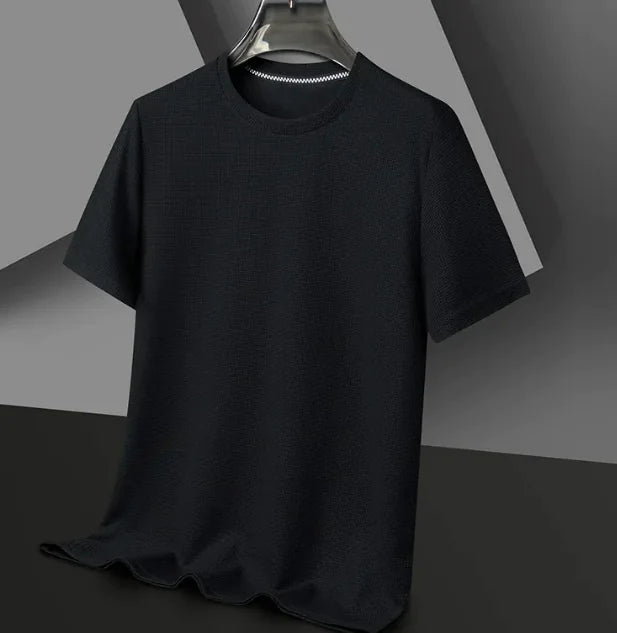 Men's Polyester Round Neck T-shirt